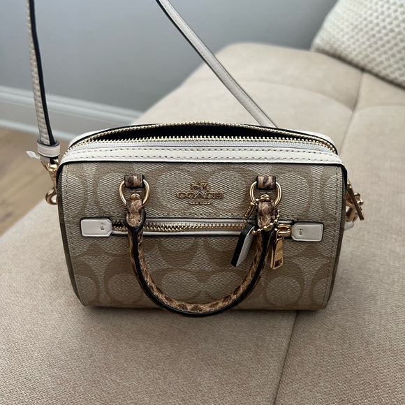 Coach Mini Rowan Crossbody Bag with Signature Monogram - Picture 2 of 6